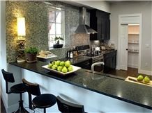 Luxury Interior Design with Black Quartz Stone Solid Surface Countertop Non-Porous and Easy to Clean and Maintain Directly from China Manufacturer with Iso/Nsf Certificate at Good Price Thickness 3cm