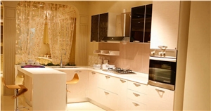 Luxury Interior Pure White Cut to Size Project for Surfaces and Countertop,Non-Porous and Easy to Clean and Maintain,Top Quality,Normally Produced Size 118*55 and 126*63