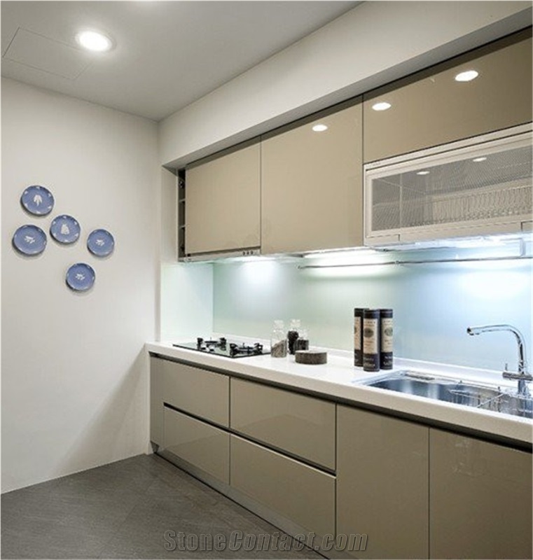 Nobal Pure White Quartz Stone Countertop with Thickness 12/15/20/25/30mm More Durable Than Granite for Cut to Size Surfaces with Safety Guaranty,Anti Corruption,Anti Fading,Scratch Resistance