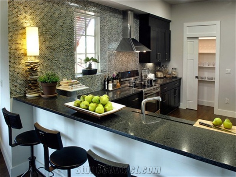 Noble Black Quartz Stone Solid Surface Countertop Non-Toxic and Radiationnless for Kitchen and Bathroom Use Directly from China Manufacturer More Durable Than Granite But Cheap Price