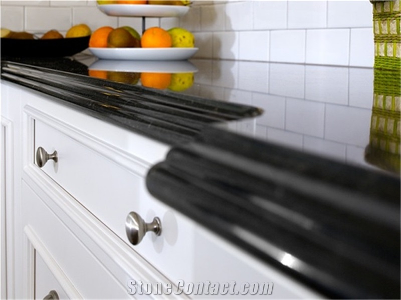 Noble Black Quartz Stone Solid Surface Countertop Non-Toxic and Radiationnless for Kitchen and Bathroom Use Directly from China Manufacturer More Durable Than Granite But Cheap Price