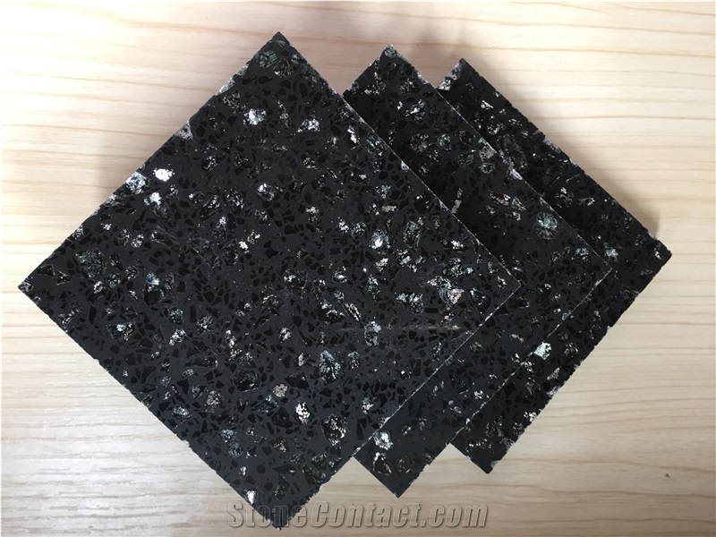 Professional Quartz Stone Golden Series from China Manufacturer Customized Products Like Receiption Desk with a Variety Of Edge Profile Opotion More Durable Than Granite