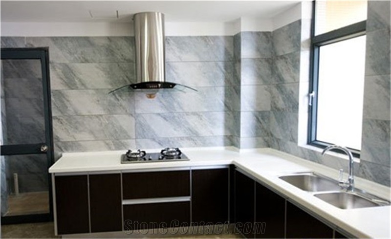 Wholesale Chinese White Quartz Stone Solid Surface Countertop Non-Porous Standard Sizes 126 *63 and 118 *55,Also Fit for Flooring&Walling &Stairs and Steps