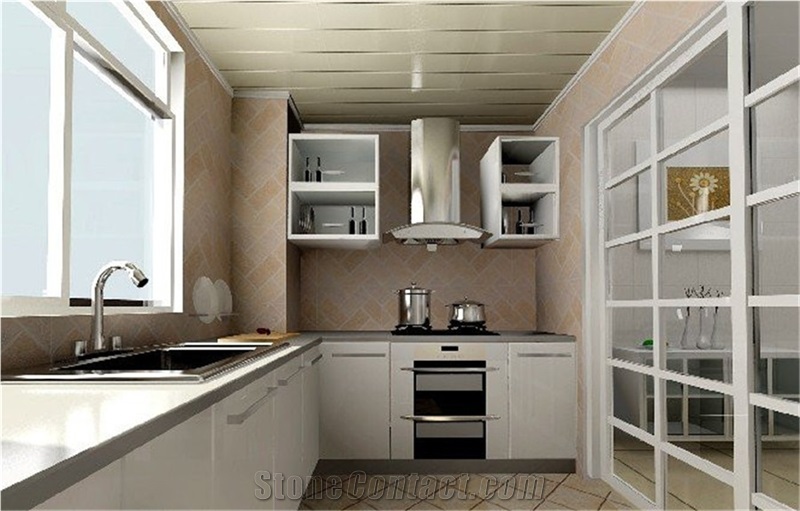 Wholesale Chinese White Quartz Stone Solid Surface Countertop Non-Porous Standard Sizes 126 *63 and 118 *55,Also Fit for Flooring&Walling &Stairs and Steps