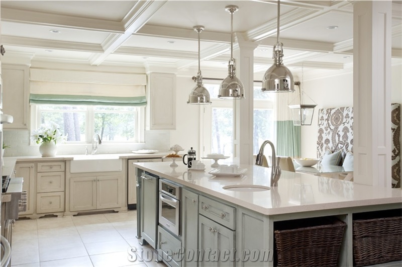 Wholesale Pure White Quartz Stone Solid Surface Countertop Non-Porous and Easy to Clean and Maintain Directly from China Manufacturer at Good Price Slab Size 118*55 and 126*63