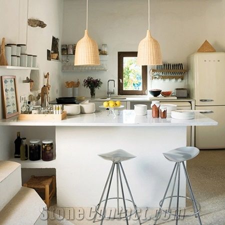 Wholesale Pure White Quartz Stone Tabletops with Bright Solid Surface Directly from China Manufacturer at Competitive Pricing Standard Slab Size 118*55 and 126*63 More Durable Than Granite Thickness 3