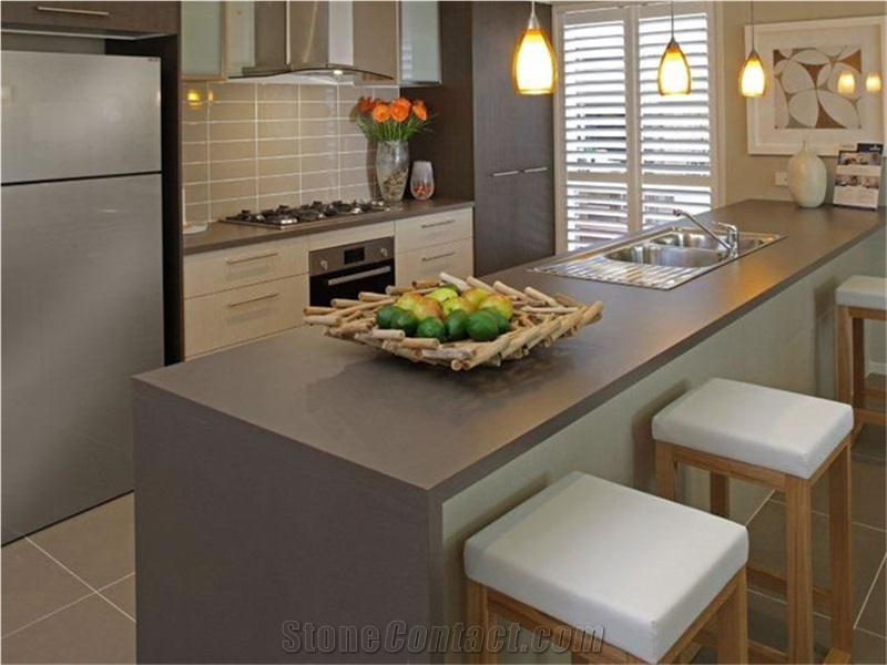 Wholesale Veined Collection Quartz Stone Countertop with Grey Solid Surface Directly from China Manufacturer at Competitive Pricing