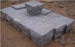 Kandla Grey Sandstone Cubes, Kandla Gray Cobbles Stone,Delhi Grey Sandstone Cubestone, Cobbles
