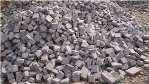 Kandla Grey Sandstone Cubes, Kandla Gray Cobbles Stone,Delhi Grey Sandstone Cubestone, Cobbles