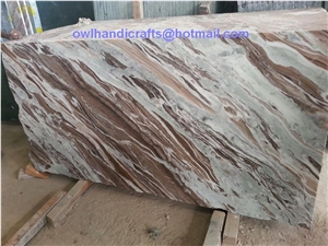 Owl Multicolour Brown Marble; Medusa Multicolour Marble, Fancy Brown Multi