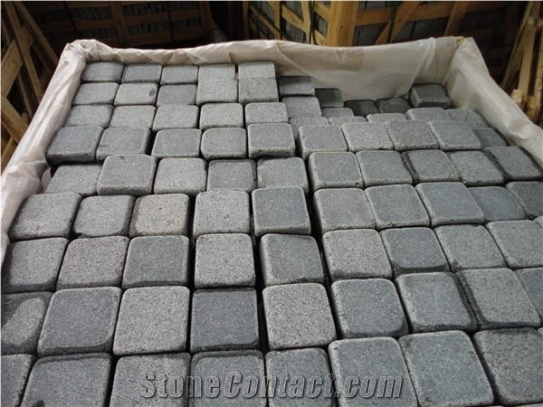 G654 Granite Cube Stone & Paver,Black Granite Walkway Pavers