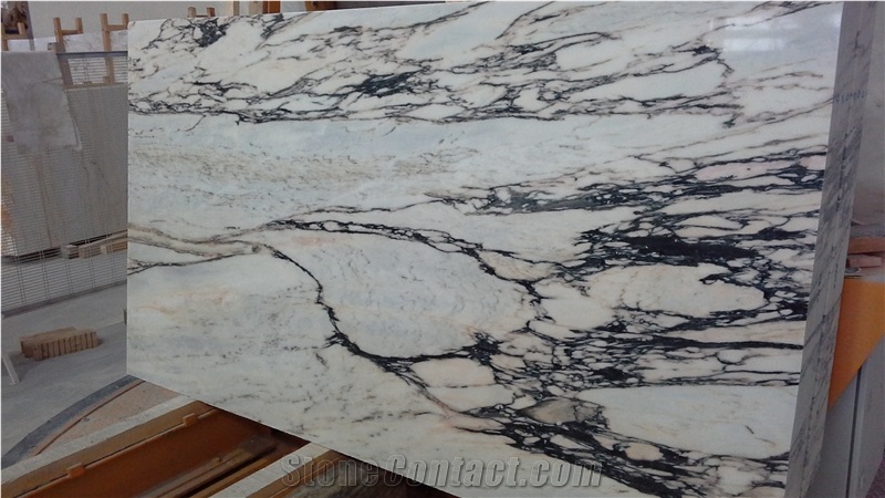 Vulcanatta Marble Tiles & Slabs, Paonazzo Gold, White Portugal Marble