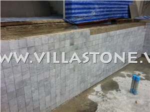 White Cloud for Swiming Pool, Grey Viet Nam Marble Blocks