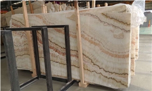 White Translucent Onyx Slab,White Jade Polished Slab & Tile, Rainbow White Onyx