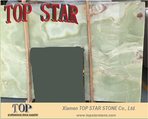 3000x2750mm Natural Jade Light Green Onyx Slabs & Tiles, Iran Green Onyx