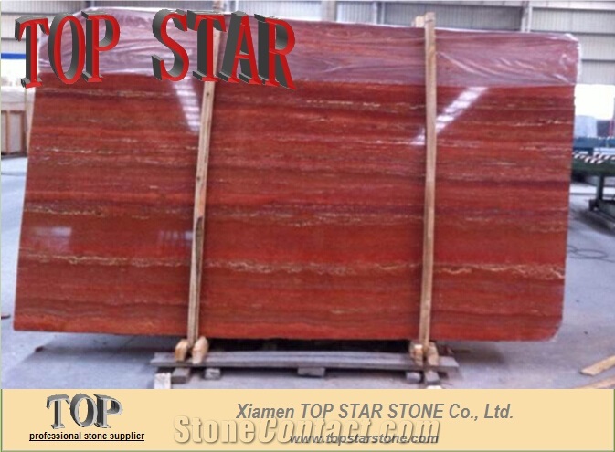 Arizona Red Travertine Slabs & Tiles, Turkey Red Travertine