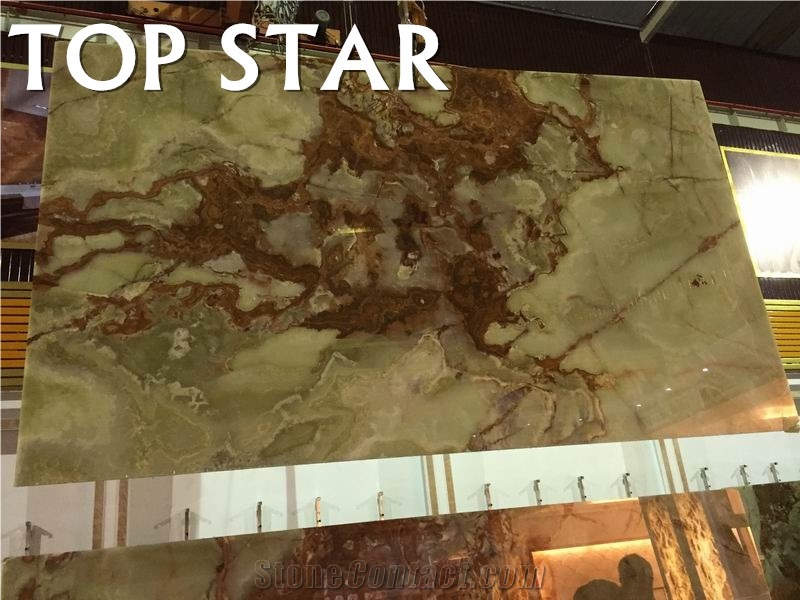 Iran Green Onyx Slabs & Tiles, Wall Covering Tiles