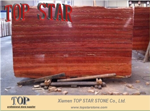 Khalvangah Travertine Slabs & Tiles, Iran Red Travertine