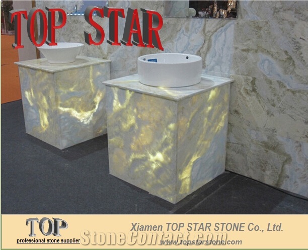 Light Green Onyx for Translucent Wall Panel Decoration