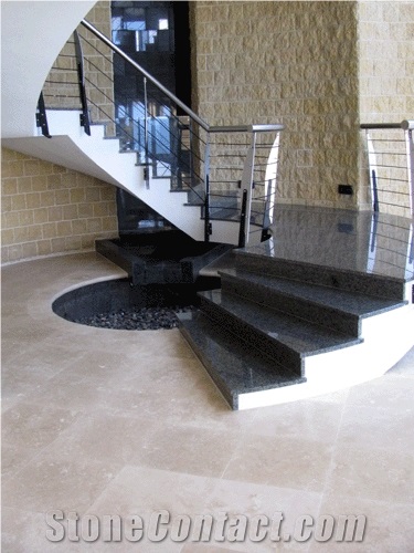 Classic Light Travertine 457x457mm Honed and Filled Floor Tiles, Beige Turkey Travertine Slabs