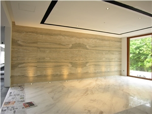 Silver Travertine Tiles & Slabs, Grey Italy Travertine Tiles & Slabs