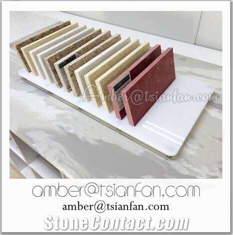 Desktop Articifial Marble And Granite Stone Display Rack