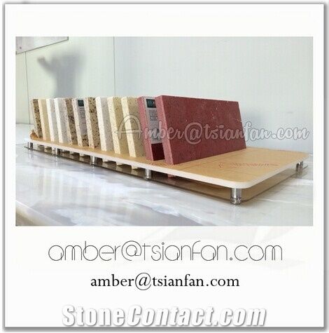 Desktop Articifial Marble And Granite Stone Display Rack