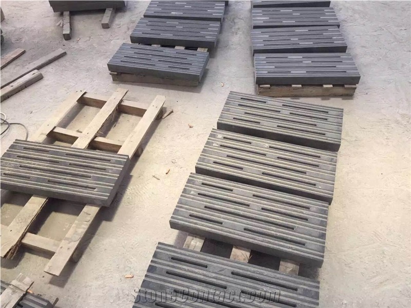 Mongolia Black Basalt Water Drainage/Street Gutter Pavers