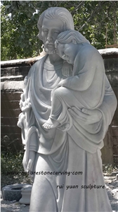 Jesus Sculpture Statue, Fangshan Jade White Marble Statues /Western Style Human Handcarved Sculptures