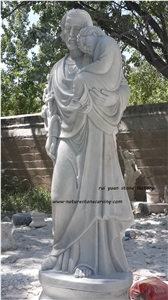 Jesus Sculpture Statue, Fangshan Jade White Marble Statues /Western Style Human Handcarved Sculptures