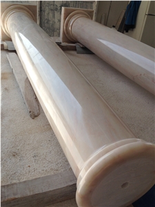 Rosa Aurora Marble Columns, Pink Marble Columns