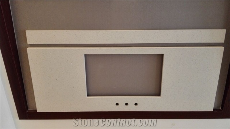 China Beige Artifical Quartz Stone Countertop