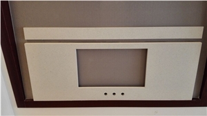 China Beige Artifical Quartz Stone Countertop