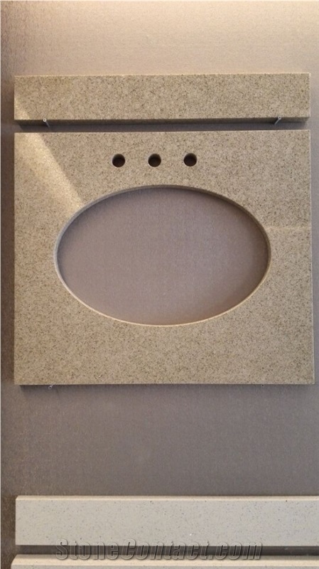 China Beige Artifical Quartz Stone Countertop