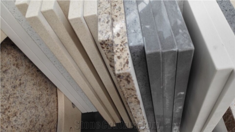 China Grey Artifical Quartz Stone Countertop,Chinese Manmade Stone,Bulding Products