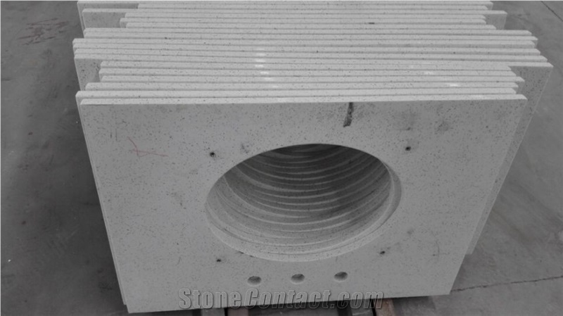 China Grey Artifical Quartz Stone Countertop,Chinese Manmade Stone,Bulding Products