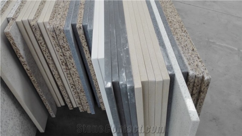China Grey Artifical Quartz Stone Countertop,Chinese Manmade Stone,Bulding Products