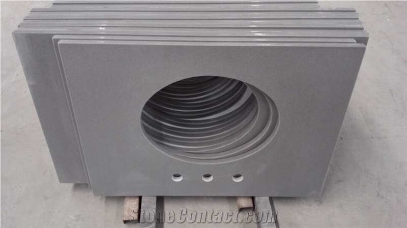 China Grey Artifical Quartz Stone Countertop,Chinese Manmade Stone,Bulding Products