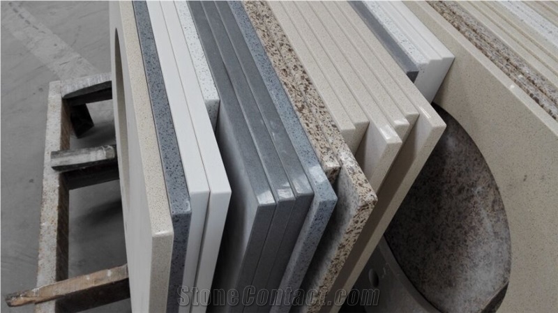 China Multicolor Artifical Quartz Stone Countertop,Chinese Manmade Stone,Bulding Products