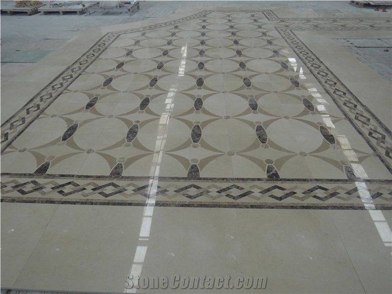 China Multicolor Marble Water Jet,Bulding Decratio