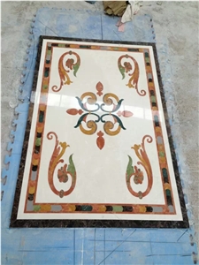 China Multicolor Marble Water Jet,Floor Decration