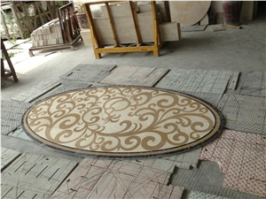 China Multicolor Marble Water Jet Medallion,Round Medallions Bulding Decration China Multicolor Marble Water Jet Medallion,Round Medallions Bulding Decration