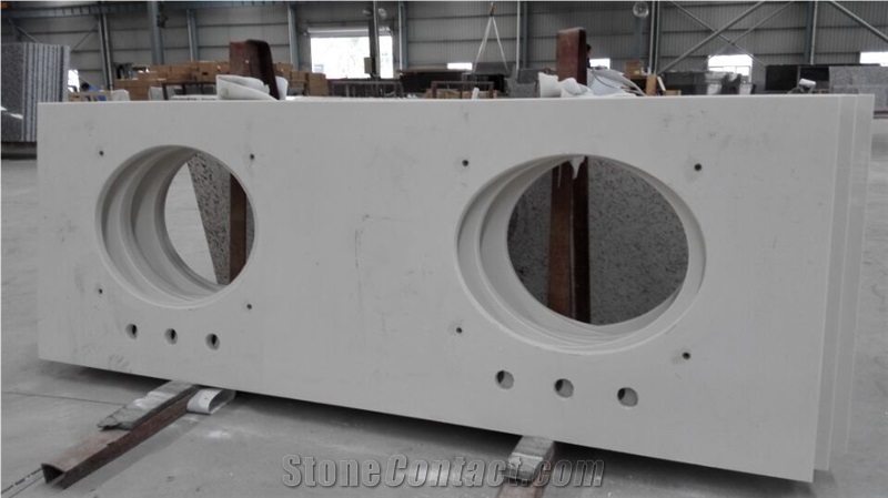 China White Artifical Quartz Stone Countertop,Chinese Manmade Stone,Bulding Products