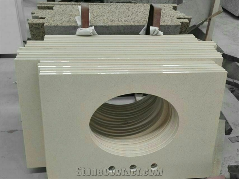China White Artifical Quartz Stone Countertop