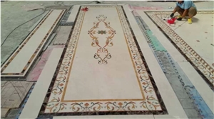 Square Flooring Water Jet Medallions