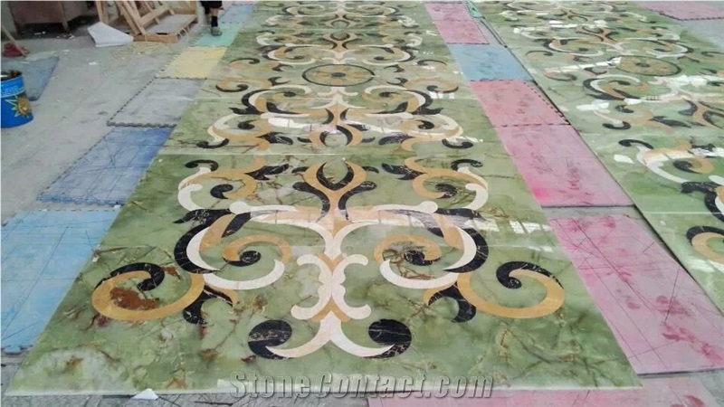 Square Flooring Water Jet Medallions