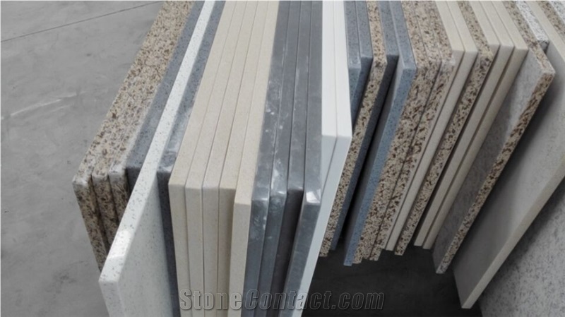 White Artifical Quartz Stone Bath Countertop