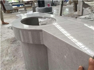 Cheapest and Competitive Cinderella Grey Marble Vanity Tops/Bath Tops/ Bathroom Vanity Tops