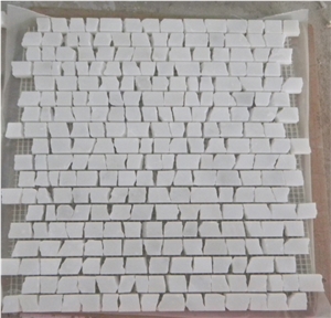 Hot Brick Design Carrara White Marble Mosaic Tiles with Very Competitive Prices