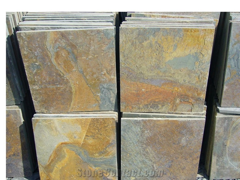 Hot Selling Natural Yellow & Rusty Slate from China